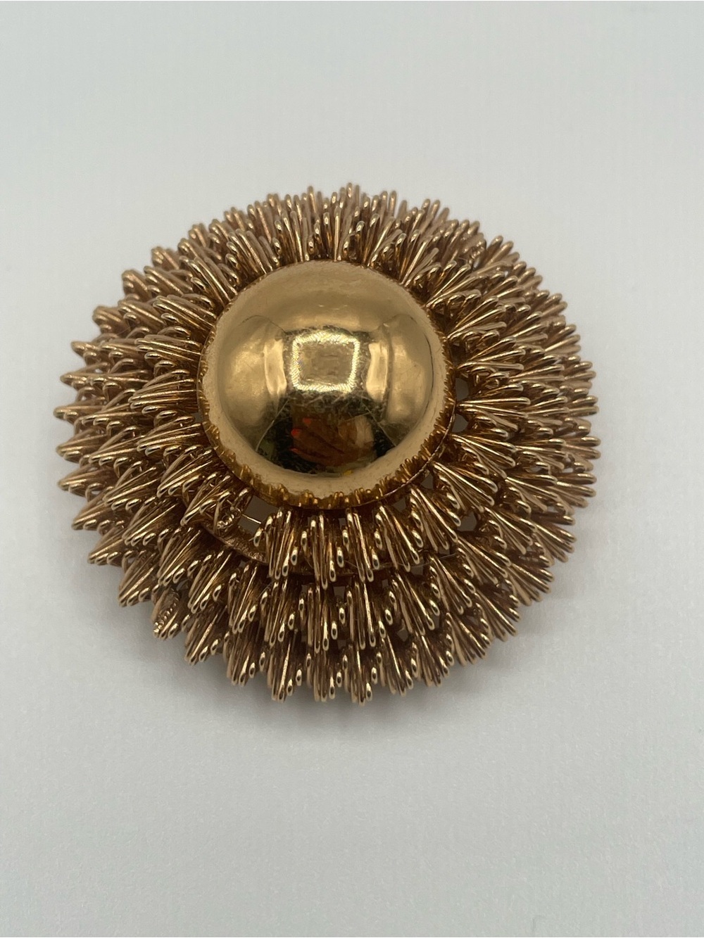 VTG Monet Textured Wire Dome Brooch - Women Jewelry